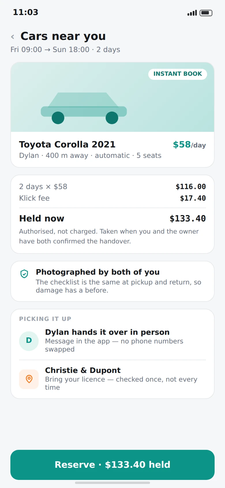 Rent a car