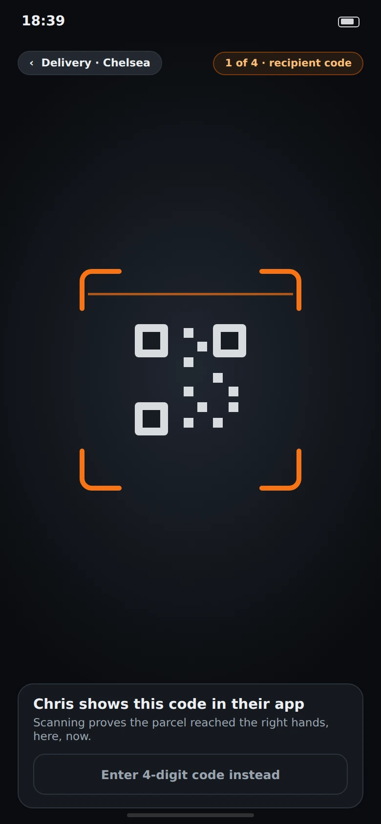Recipient code